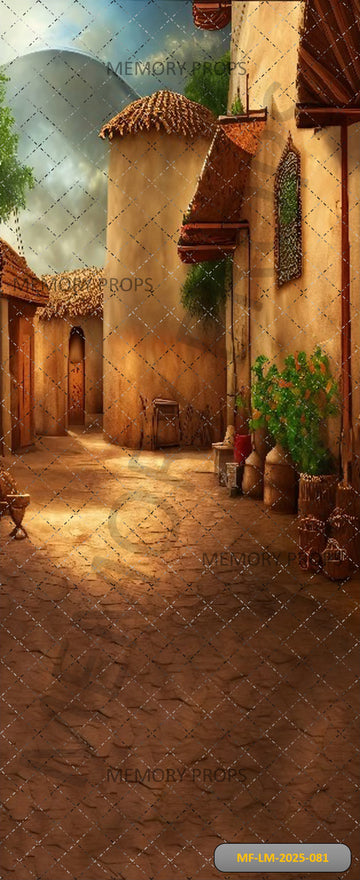 VILLAGE IN THE SUN - PRINTED BACKDROP