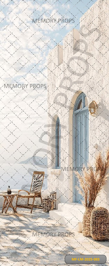 SANTORINI SUMMER - PRINTED BACKDROP