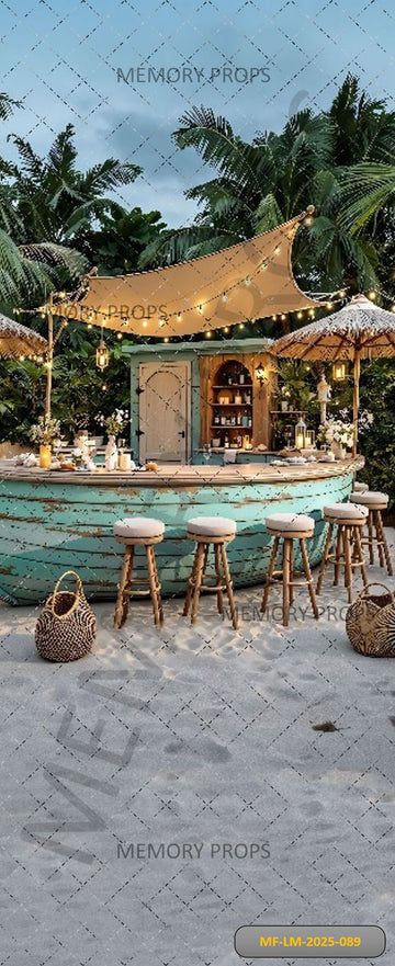 BEACH BAR AND LOUNGE - PRINTED BACKDROP