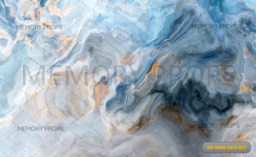 ETHEREAL OCEAN SWIRLS - PRINTED BACKDROP