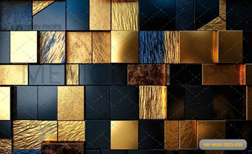 GEOMETRIC FIRE METAL - PRINTED BACKDROP