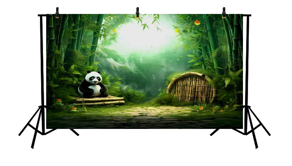 BAMBOO FOREST PANDA HAVEN - PRINTED BACKDROP