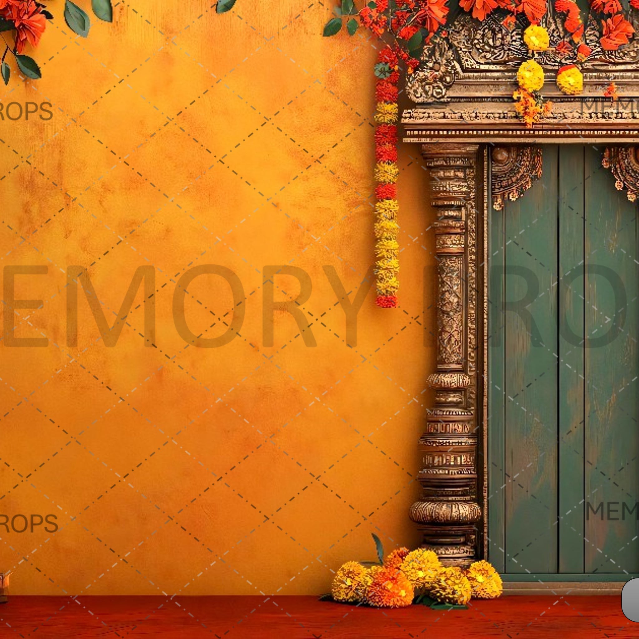 INDIAN DOOR DECOR - PRINTED BACKDROP