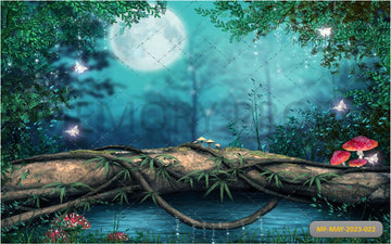 MOONLIT FAIRY FOREST - PRINTED BACKDROP