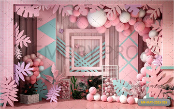 BALLOONS HOT AIR - PRINTED BACKDROP