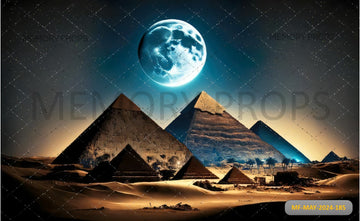 FULL MOON OVER - PRINTED BACKDROP