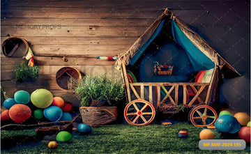 CARNIVAL COTTAGE - PRINTED BACKDROP