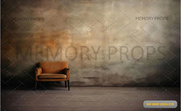 ROOM WITH A LAMP ON THE WALL - PRINTED BACKDROP