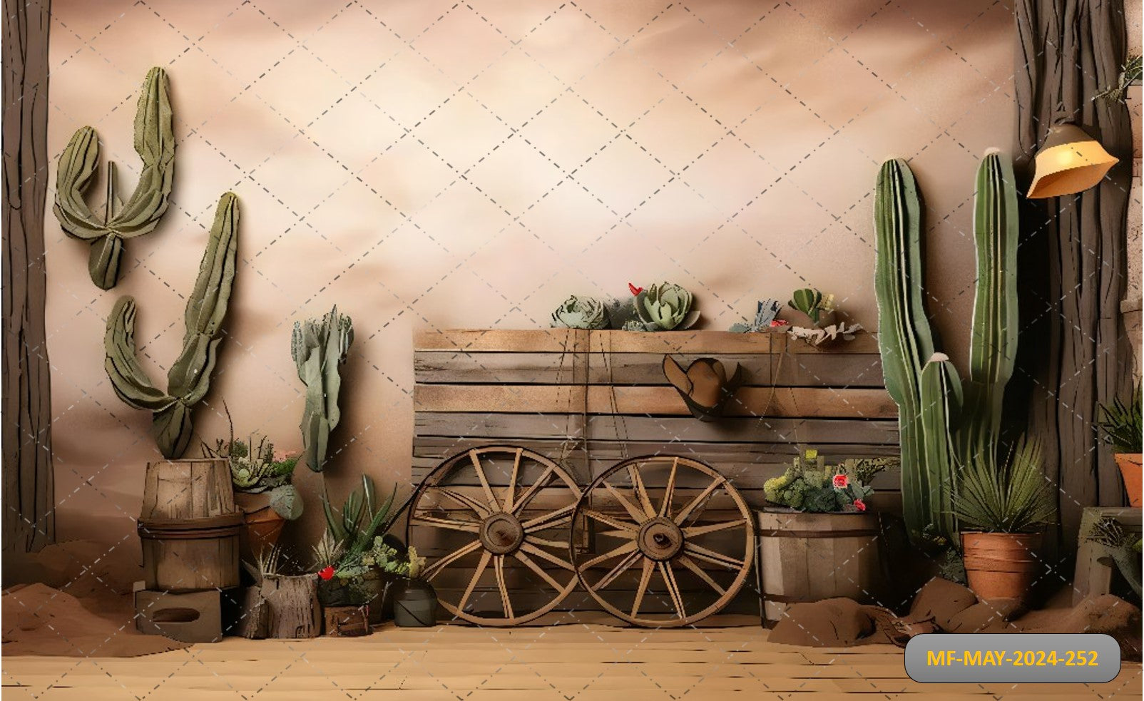 Cactus Canyon Printed Backdrop