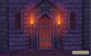 CASTLE OF FIRE – PRINTED BACKDROP