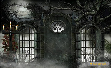 HAUNTED GATES – PRINTED BACKDROP