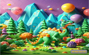 CUTE DINOSAURE PARK - PRINTED BACKDROP