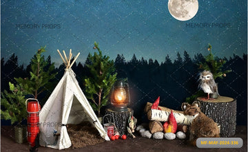 CAMPFIRE NIGHT – PRINTED BACKDROP