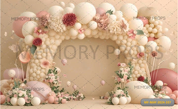 BLOOMING BALLOON GARDEN – PRINTED BACKDROP