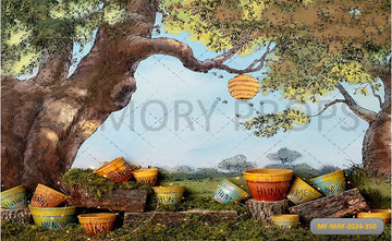 SWEET HUNNY BEAR - PRINTED BACKDROP