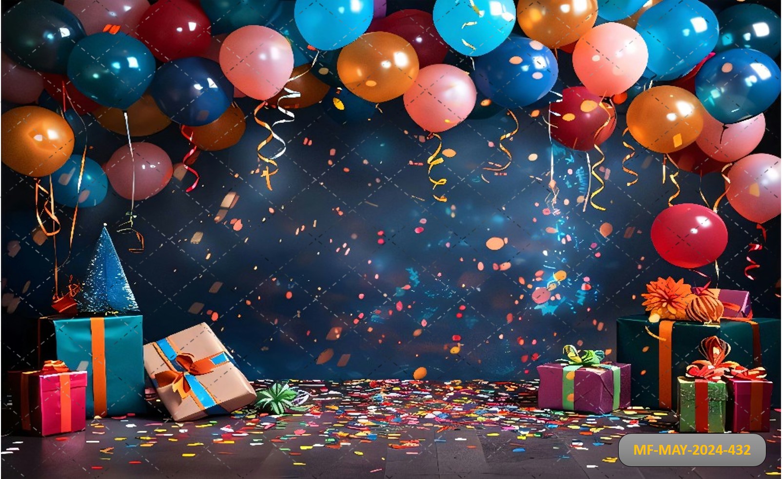Convey the spirit of celebration Printed Backdrop