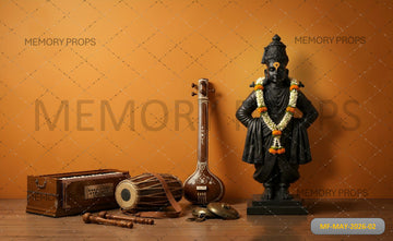 TRADITIONAL VITTHAL DEVOTIONAL MUSIC THEME - PRINTED BACKDROP