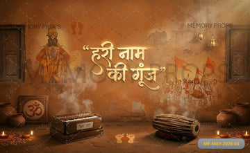 HARI NAAM KIRTAN VITTHAL DEVOTIONAL - PRINTED BACKDROP