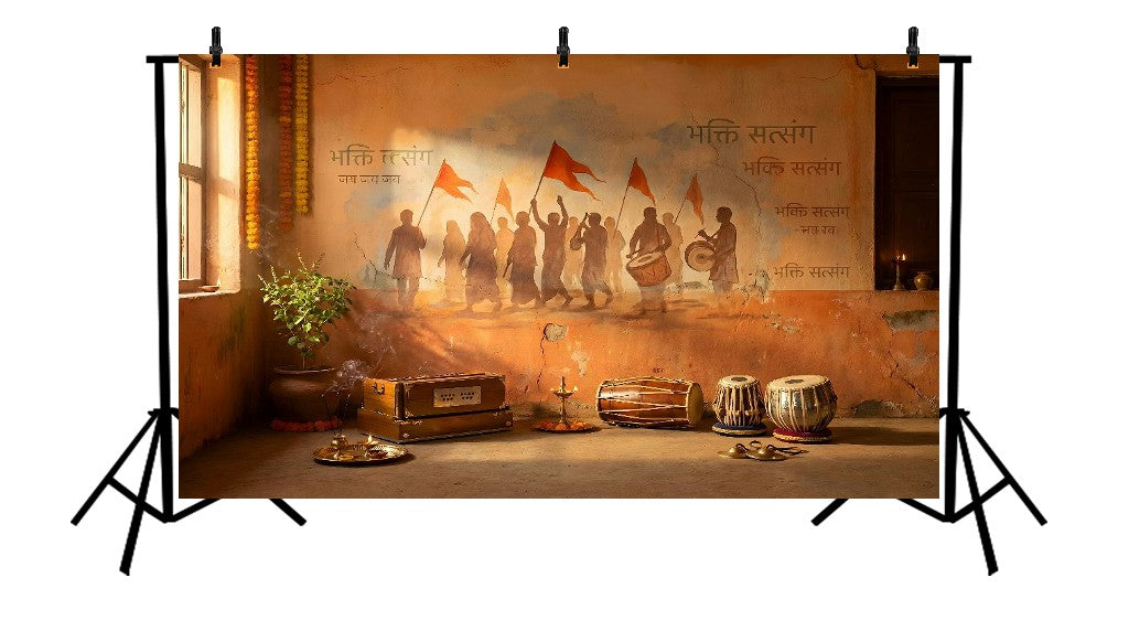 TRADITIONAL BHAKTI SANKIRTAN FESTIVAL - PRINTED BACKDROP