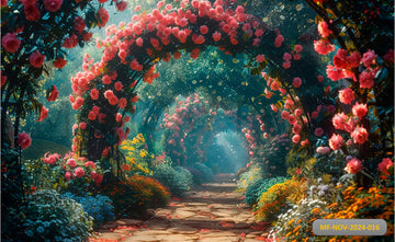 BLOOMING BLISS – PRINTED BACKDROP