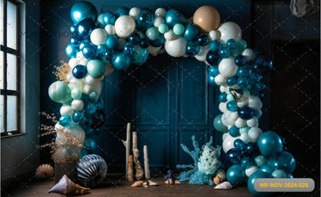 BALLOONS GARLAND - PRINTED BACKDROP