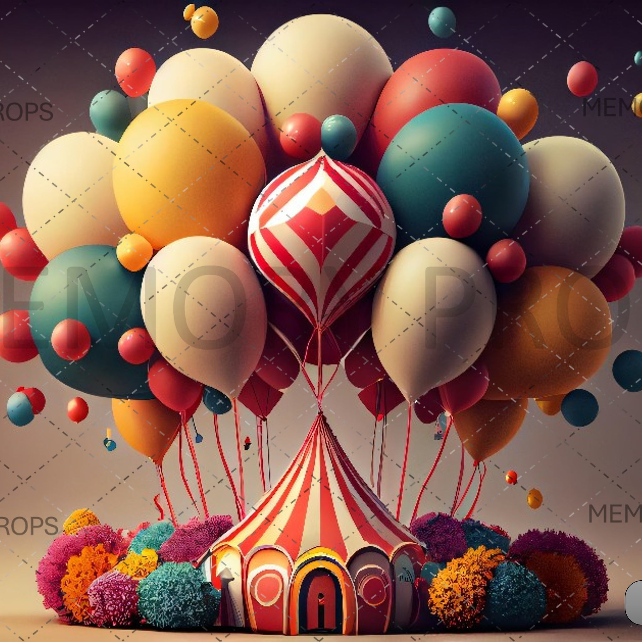 VINTAGE CIRCUS - PRINTED BACKDROP