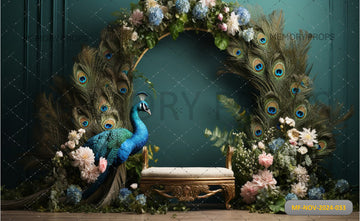 MAJESTIC PEACOCK – PRINTED BACKDROP