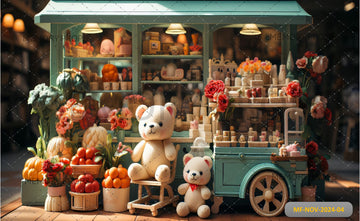 CUTE HAMSTER - PRINTED BACKDROP