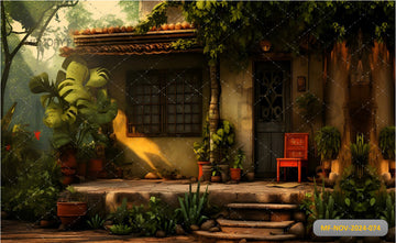 VILLAGE HOUSE - PRINTED BACKDROP