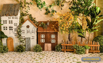 LITTLE HOUSES - PRINTED BACKDROP