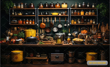 THE COZY KITCHEN - PRINTED BACKDROP