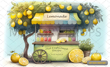 THE LEMON CART - PRINTED BACKDROP