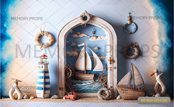 ROOM WITH BOAT - PRINTED BACKDROP