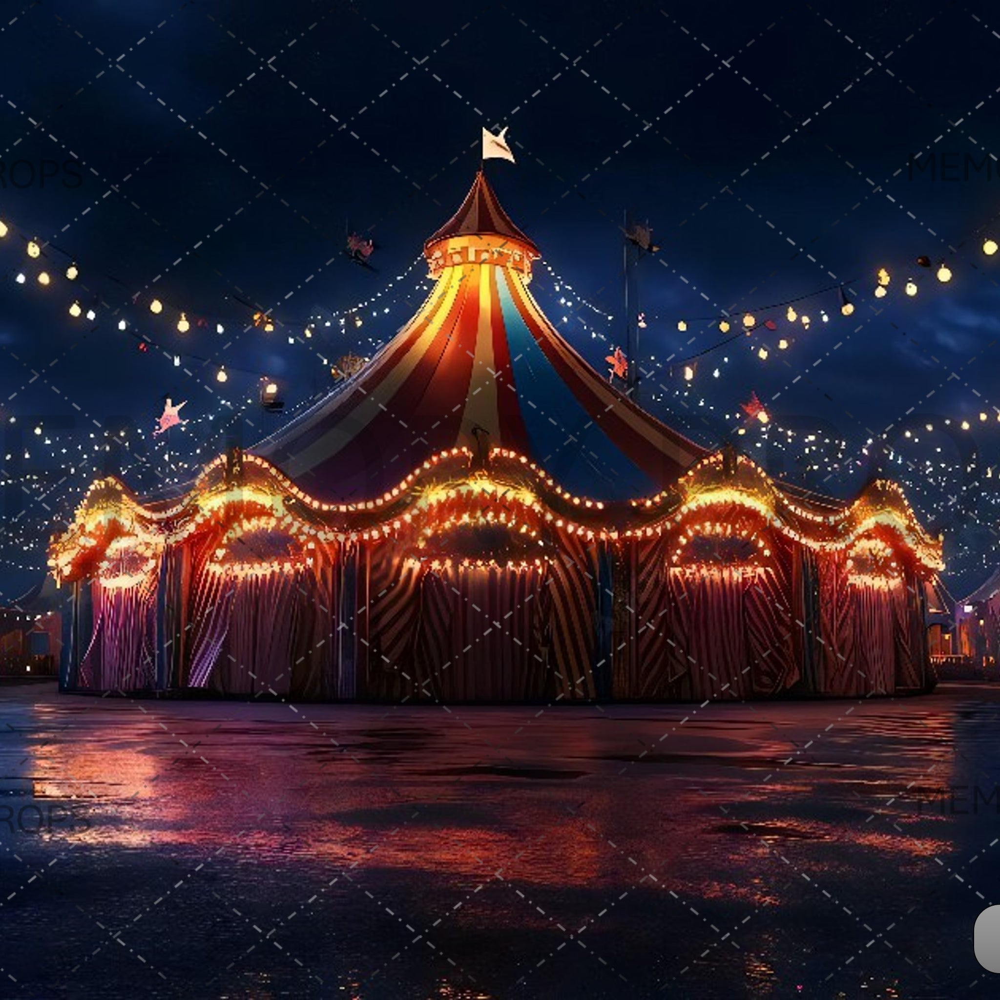 CIRCUS WITH LIGHT - PRINTED BACKDROP