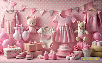 NURSERY DECOR WITH BALLOONS - PRINTED BACKDROP