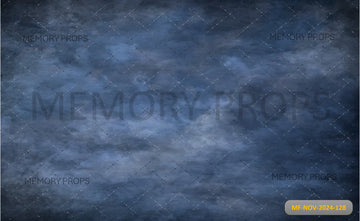DARK BLUE SMOKE - PRINTED BACKDROP
