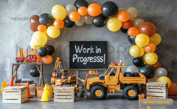 CONSTRUCTION ZONE BIRTHDAY - PRINTED BACKDROP