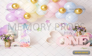 MAGICAL UNICORN ONE - PRINTED BACKDROP