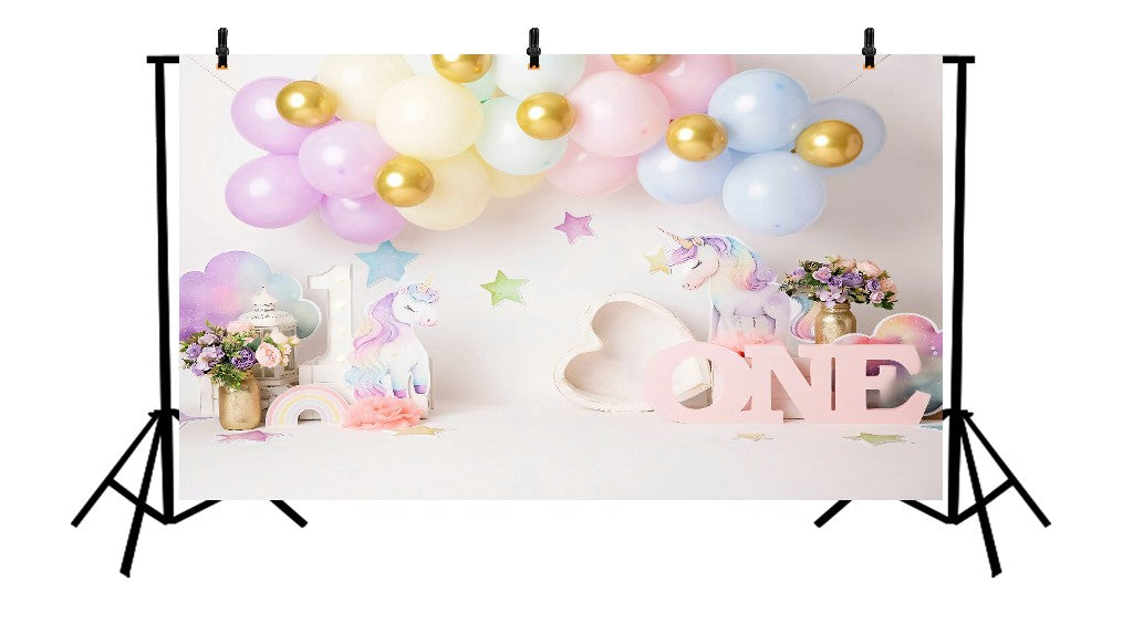 MAGICAL UNICORN ONE - PRINTED BACKDROP