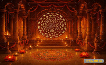 RAM MANDIR TEMPLE DEEPOTSAV - PRINTED BACKDROP