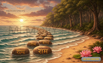 RAM SETU FLOATING STONE BRIDGE - PRINTED BACKDROP