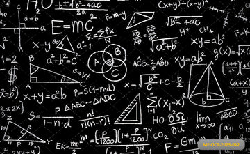 CHALKBOARD MATH AND SCIENCE - PRINTED BACKDROP
