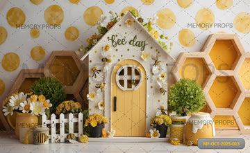 SWEET BEE DAY HOUSE - PRINTED BACKDROP