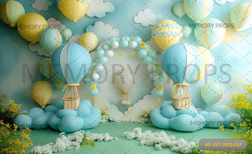 AUTUMN ORANGE ARCH WITH DRAPE - PRINTED BACKDROP