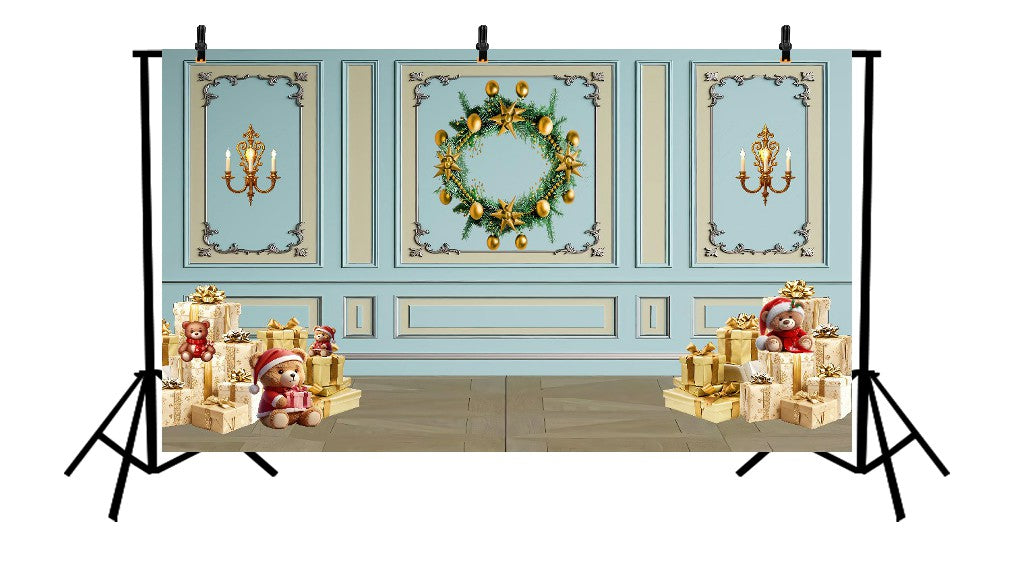 CHRISTMAS VICTORIAN PARLOR - PRINTED BACKDROP