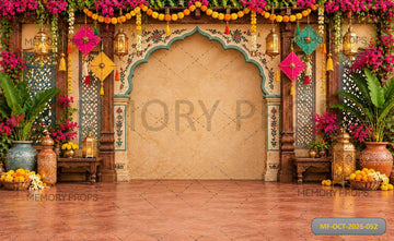 ROYAL HERITAGE UTTARAYAN FLORAL ARCH KITE FESTIVAL - PRINTED BACKDROP