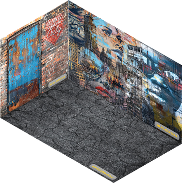 GRAFFITI GRUNGE - ROOM SET BACKDROP