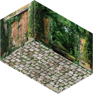 TUSCAN PATHWAY - ROOM SET BACKDROP