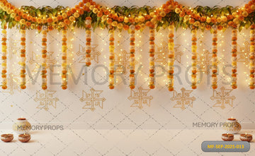 TRADITIONAL YELLOW VIBES - PRINTED BACKDROP