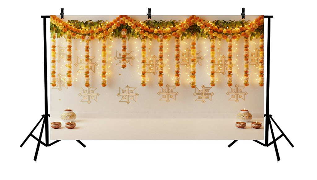 TRADITIONAL YELLOW VIBES - PRINTED BACKDROP